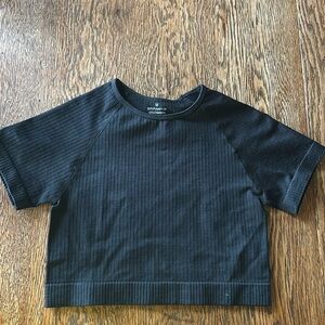 Workout Black Crop Top